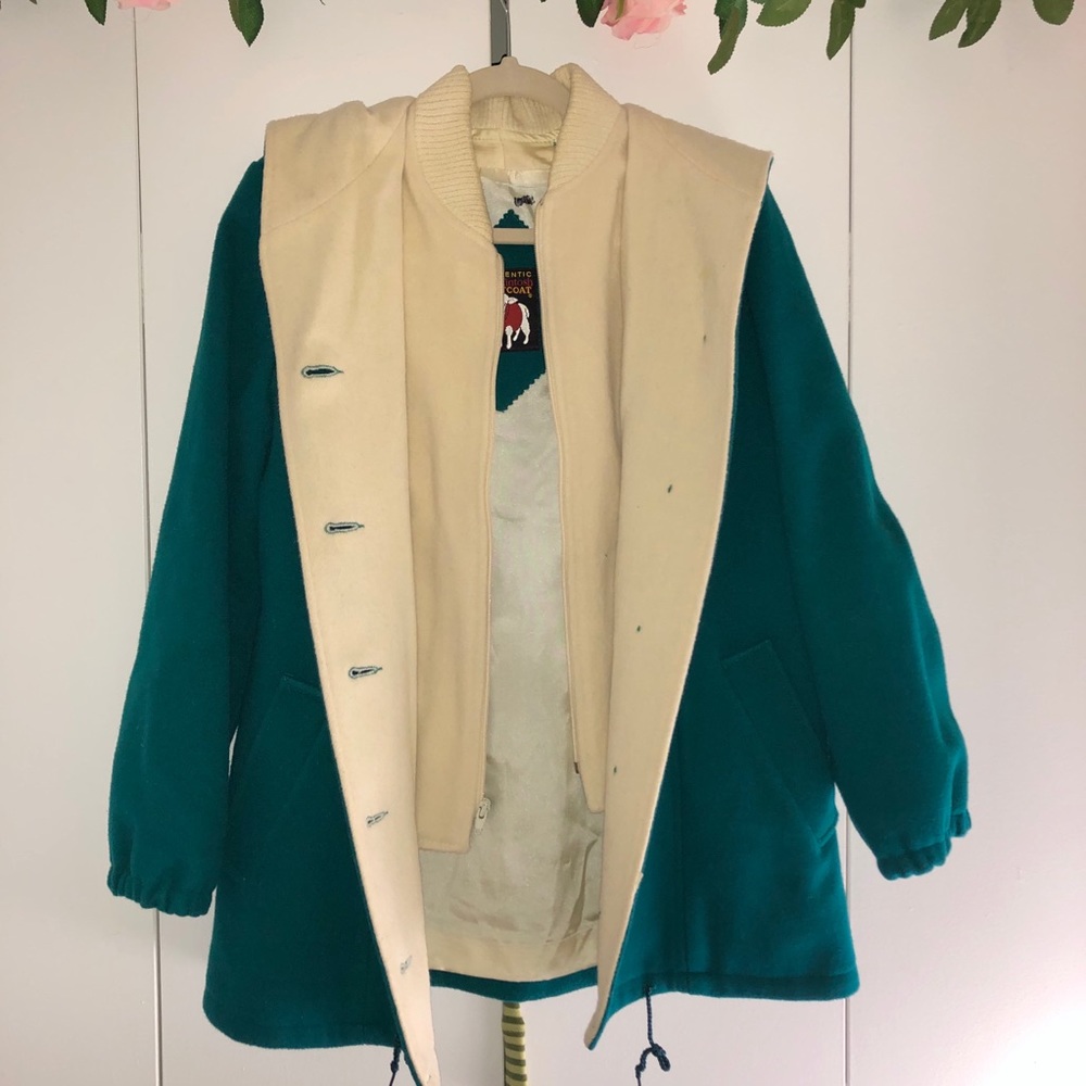 Authentic Vintage Teal MackinTosh Vestcoat jacket
